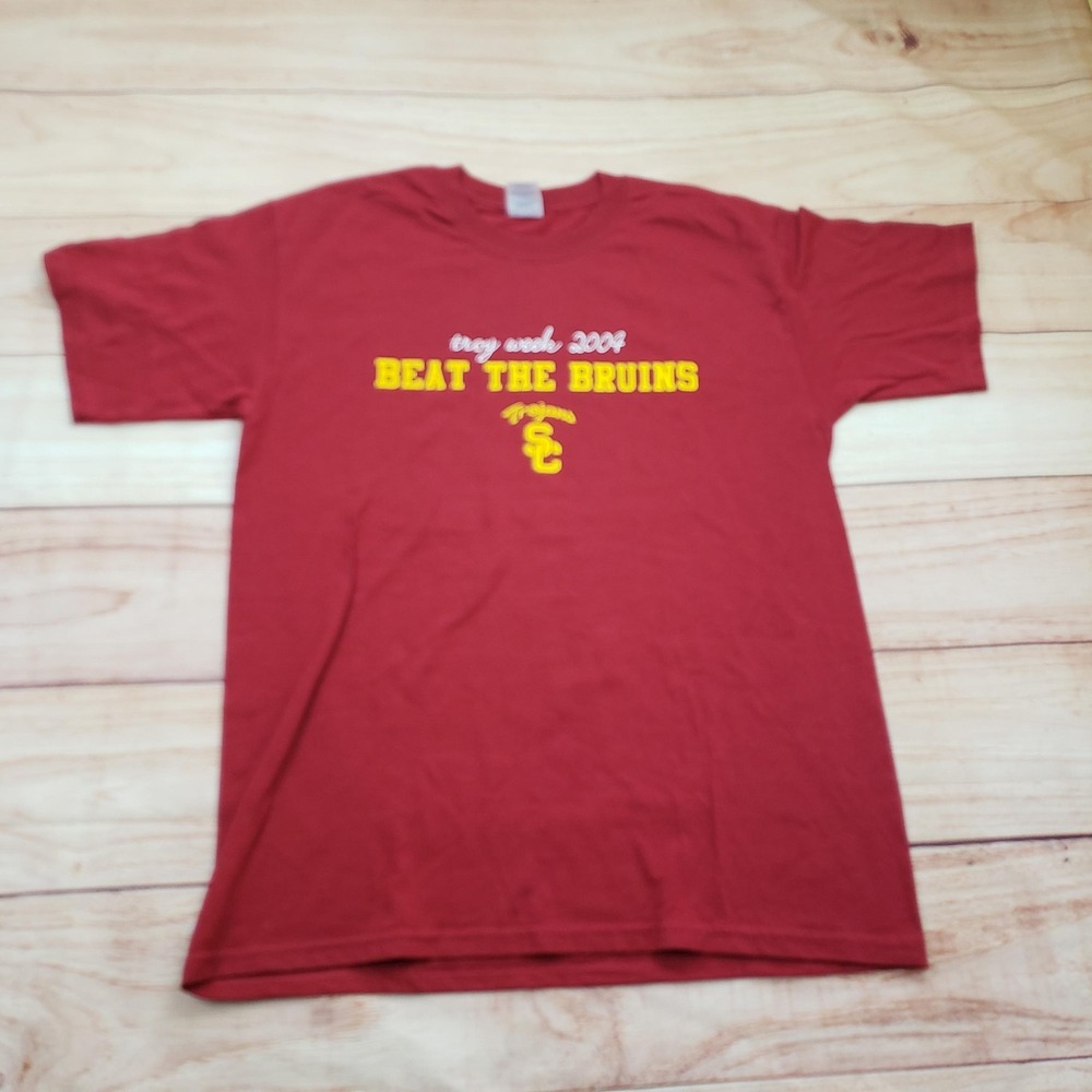 Vintage USC Trojans Shirt Mens Large NCAA Football‎ Beat The Bruins 2004 2000s